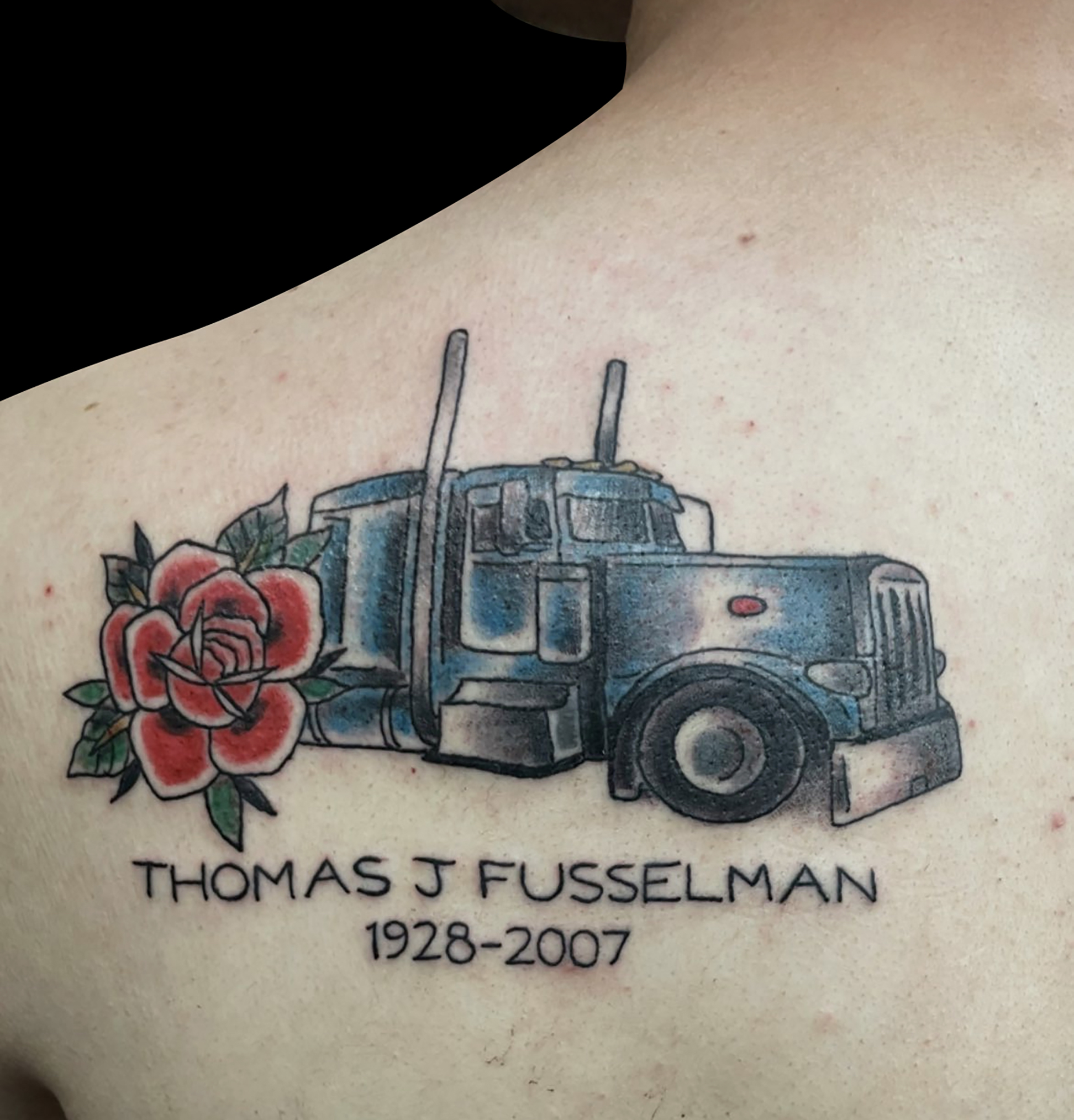 peterbilt truck tattoo designs